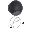 LUCES CHICOLOAPAN LE71616 Round wall outdoor lamp LED 3W IP65 black