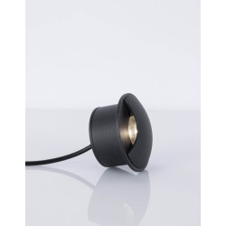 LUCES CHICOLOAPAN LE71616 Round wall outdoor lamp LED 3W IP65 black