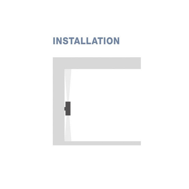 LUCES QUINTANA LE71624 LED outdoor wall lamp IP67 round 10W up&down