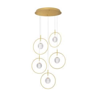 LUCES BACATA LE43201 gold pendant lamp glass ball with LED 32W