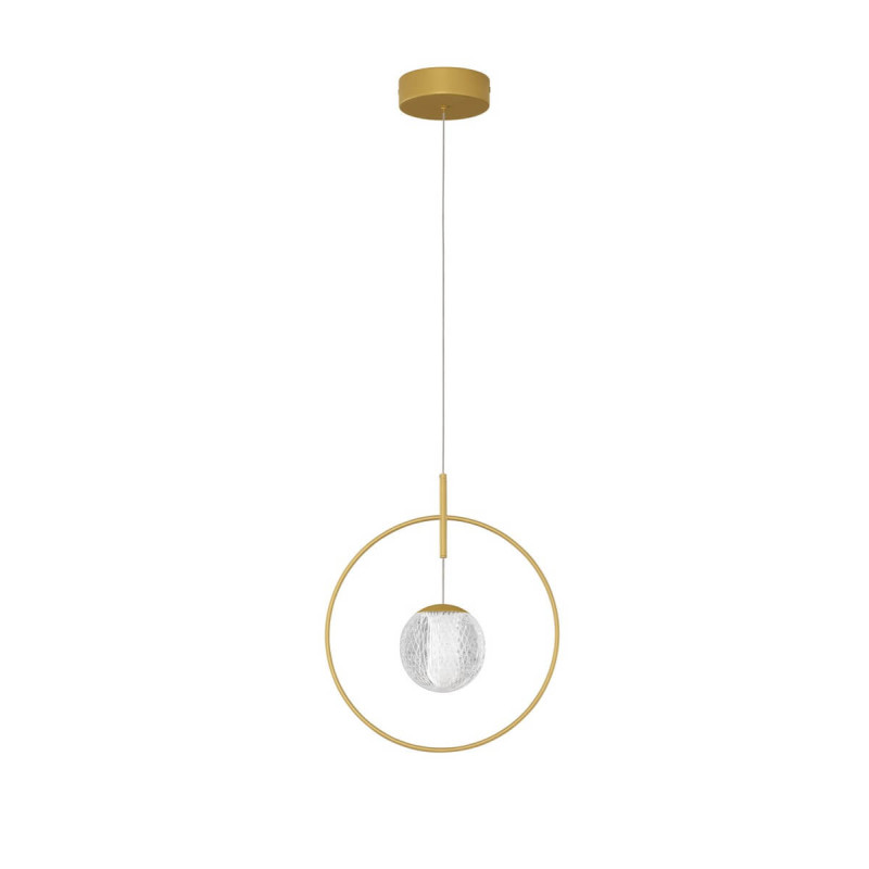 LUCES BACATA LE43203 gold pendant lamp clear ball with LED 7W