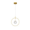 LUCES BACATA LE43203 gold pendant lamp clear ball with LED 7W
