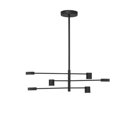 LUCES LE43204 ABEL black ceiling lamp LED 28W 6x594lm