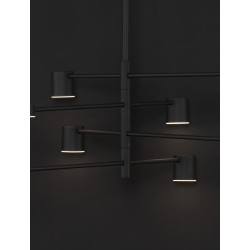 LUCES LE43205 ABEL black ceiling lamp 8x5W LED modern form