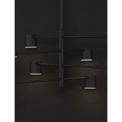 LUCES LE43205 ABEL black ceiling lamp 8x5W LED modern form