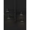 LUCES LE43205 ABEL black ceiling lamp 8x5W LED modern form