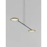 LUCES ABOT LE43207, LE43210 black, gold lamp 19W LED hanging