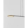 LUCES ABOT LE43207, LE43210 black, gold lamp 19W LED hanging