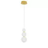 LUCES ADAN LE43215 pendant LED lamp  gold + 3 white opal balls glass