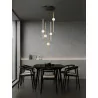 LUCES AGIL LE43221 hanging lamp LED 60W black and gold + white balls