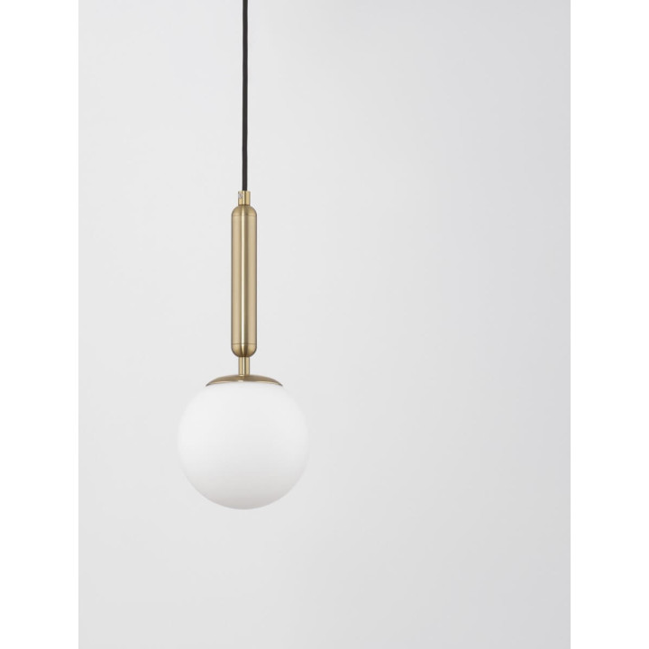 LUCES AGRO LE43222 lampa wisząca LED 12W złota + biała kula
