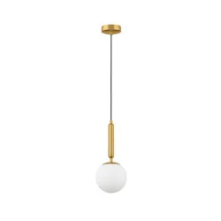 LUCES AGRO LE43222 hanging lamp LED E27 12W gold + white ball