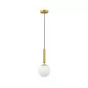 LUCES AGRO LE43222 hanging lamp LED E27 12W gold + white ball