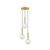 LUCES AGRO LE43223 gold pendant lamp 3 white balls