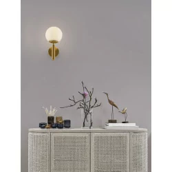 LUCES ADAN LE43224 wall lamp E27 gold, white ball