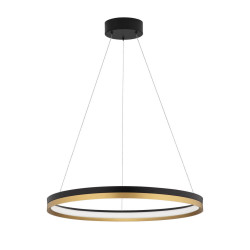 LUCES BANE LE43227 pendant lamp ring LED 33W black and gold