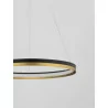 LUCES BANE LE43227 pendant lamp ring LED 33W black and gold