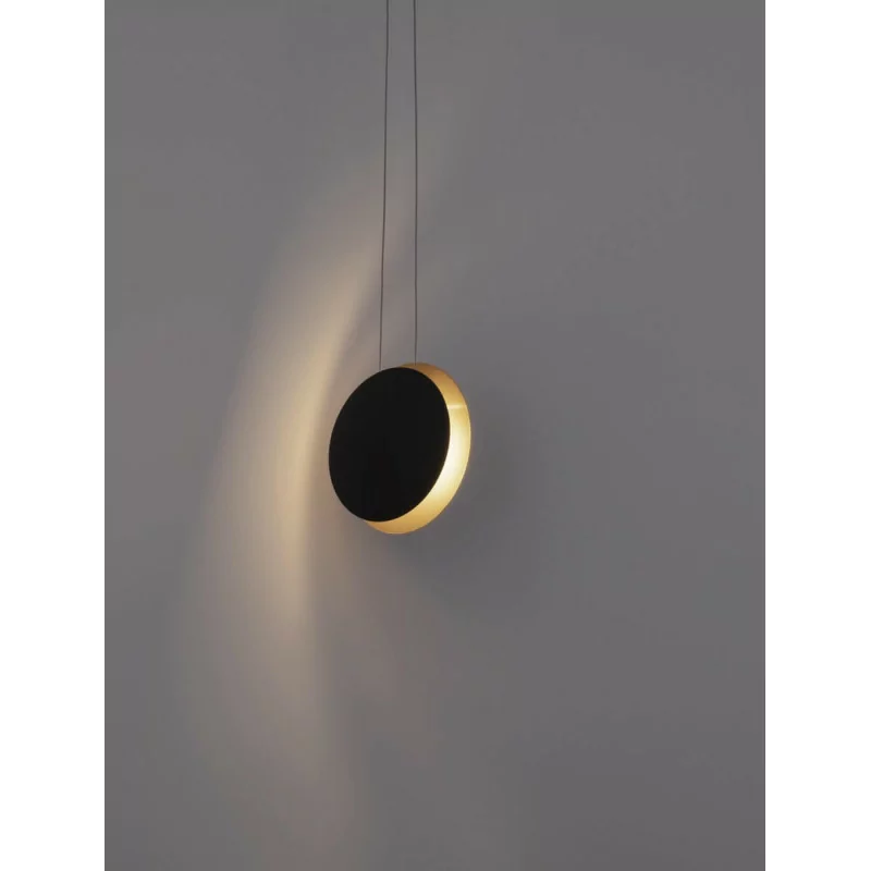 LUCES BACA LE43230 decorative hanging lamp LED black and gold round