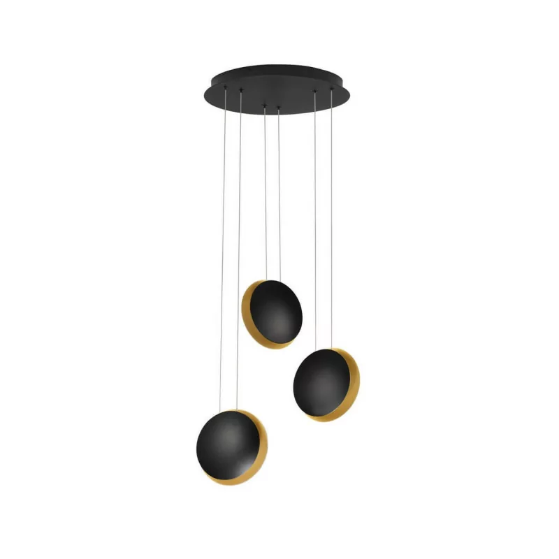 LUCES BACA LE43231 decorative hanging lamp LED 18W black and gold