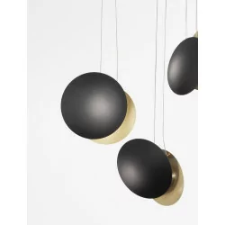 LUCES BACA LE43231 decorative hanging lamp LED 18W black and gold