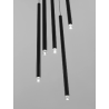 LUCES BALA LE43234 black LED pendant lamp in the form of 5 long tubes