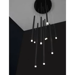 LUCES TORREON LE43238 black LED hanging tubes 26W