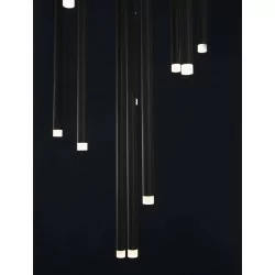 LUCES TORREON LE43238 black LED hanging tubes 26W