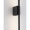 LUCES TUNJA LE43243/4/5 czarna pionowa lampa ścienna LED 60-120cm
