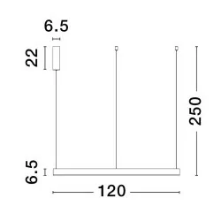 LUCES DONDE LE43259/60/2/3 lampa wisząca LED 120-150cm 2700K-6500K