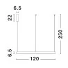 LUCES DONDE LE43259/60/2/3 hanging lamp LED 120-150cm 2700K-6500K