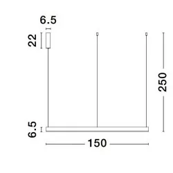 LUCES DONDE LE43259/60/2/3 lampa wisząca LED 120-150cm 2700K-6500K