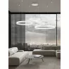 LUCES DONDE LE43258 lampa wisząca LED czarna, biała 2700K-6500K