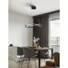 LUCES CHAPA LE43292/3/4 black LED hanging lamp 45cm, 60cm, 80cm