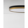 LUCES BANE LE43228/9 lampa sufitowa plafon LED czarno-złota 40cm, 50cm