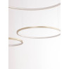 LUCES ABAJO LE43296/7/8 duża lampa wisząca LED złota, czarna, biała
