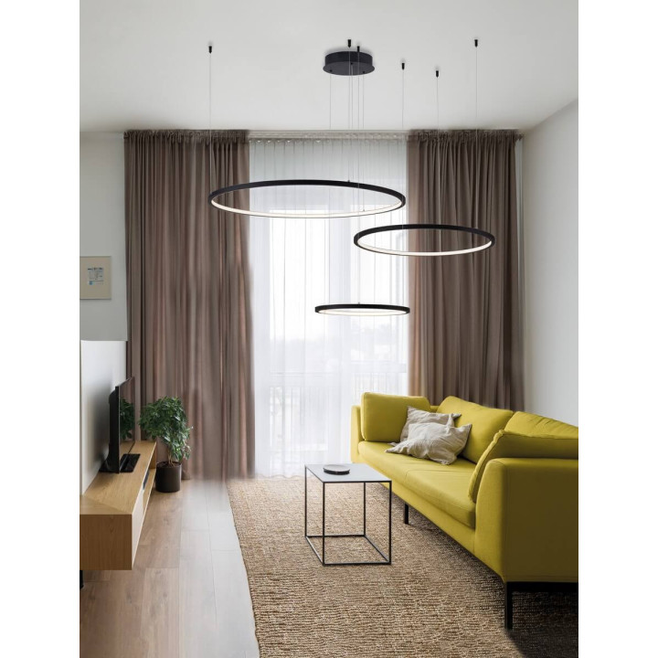 LUCES ABAJO LE43296/7/8 large LED pendant lamp gold, black, white