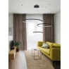 LUCES ABAJO LE43296/7/8 large LED pendant lamp gold, black, white