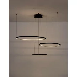 LUCES ABAJO LE43296/7/8 large LED pendant lamp gold, black, white