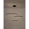 LUCES ABAJO LE43296/7/8 large LED pendant lamp gold, black, white