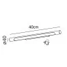 AQFORM Thin Tube TWIST LED hermetic kinkiet 26556 40cm łazienkowy IP44