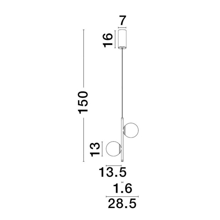 LUCES ABALA LE43308 lampa wisząca 16W