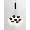 LUCES ABALA LE43309 hanging lamp LED black and 7 white balls