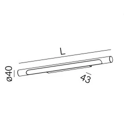 AQFORM Thin Tube TWIST LED hermetic kinkiet 68cm-152cm IP44 łazienkowy