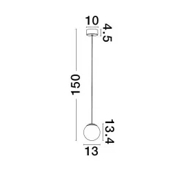 LUCES ABALA LE43311 lampa wisząca 8W