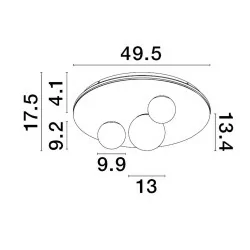 LUCES ABRAS LE43316 lampa sufitowa 52W