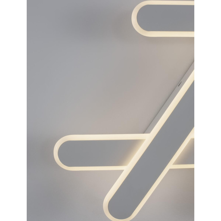 LUCES ACALA LE43332/3 lampa sufitowa 40W biała/czarna aluminum/akryl