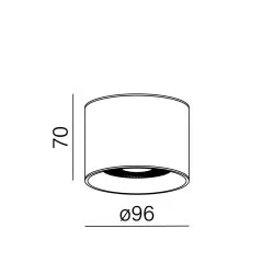 AQFORM ONLY round mini LED 230V exterior natynkowy 47018 IP65