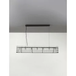 LUCES ACTUN LE43344 black pendant lamp 5W oblong round