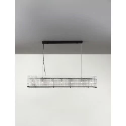 LUCES ACTUN LE43344 black pendant lamp 5W oblong round