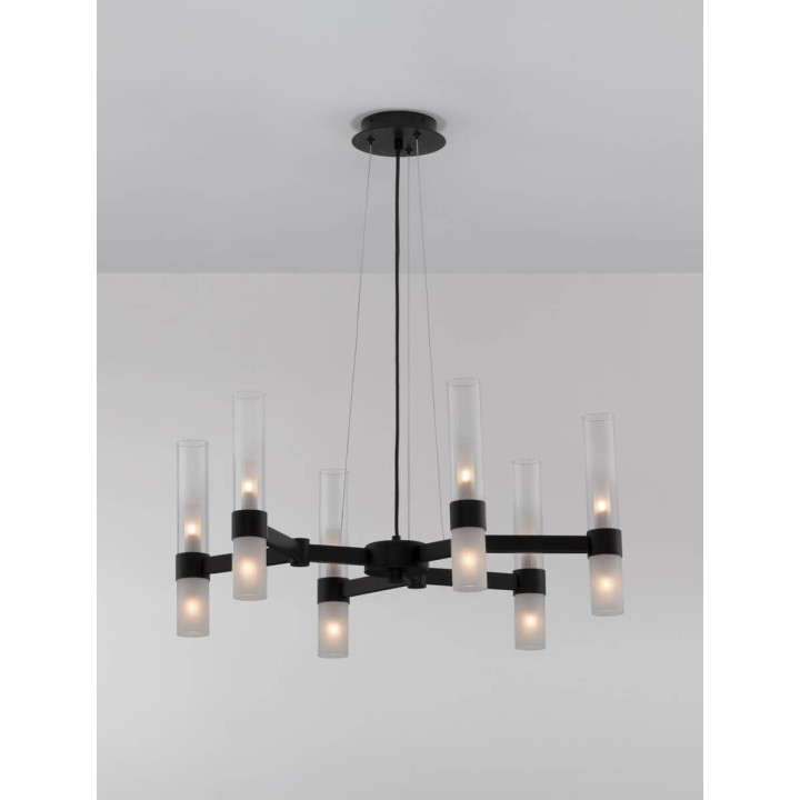LUCES ACTUN LE43345 czarna lampa wisząc moc: 5W trzonek żar&oacute;wki: G9